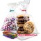 200 pack Clear Gift Bags for Favors, Cellophane Bags, 6x10 w/ 4" Twist Ties - Goodie Bags, Candy Bags, Cookie Bags for Gift Giving, Clear Treat Bags with Ties, Cellophane Treat Bags (200 Pack)